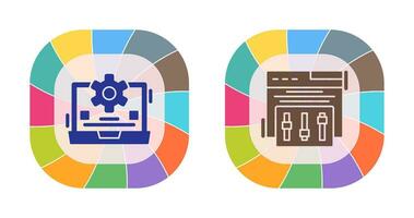 Campaign Tweaks and Laptop Icon vector