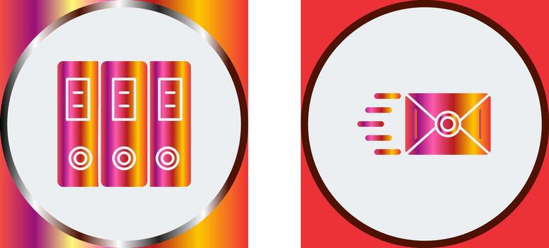 Document and Envelope Icon vector