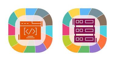 Web Coding ND Server Icon vector