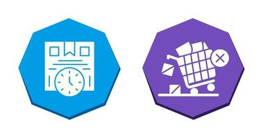 Time is Money and Offer End Icon vector