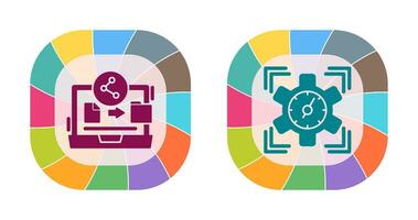 File Share and SEO Performance Icon vector