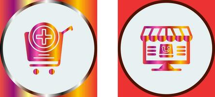 Add to Cart and Online Shopping Icon vector