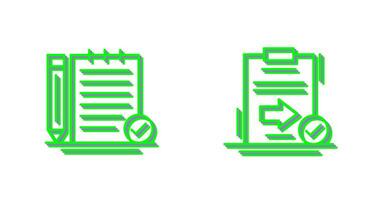 Check Notes and Send Icon vector