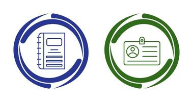 Notebook and CardSnack and Money Icon vector