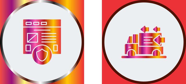 Secure and Order Return Icon vector