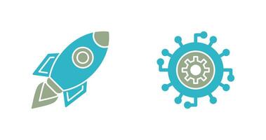 Launch and Progress Icon vector