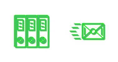 Document and Envelope Icon vector