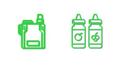 Vape and Vape Liquid Icon vector