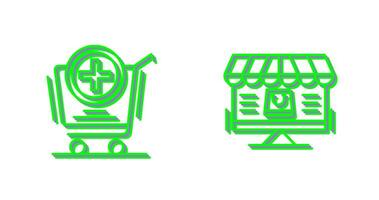 Add to Cart and Online Shopping Icon vector