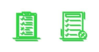Delivery List and Fake List Icon vector