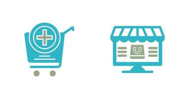 Add to Cart and Online Shopping Icon vector