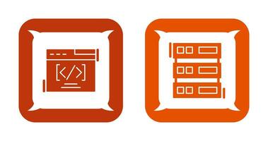 Web Coding ND Server Icon vector