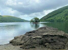 un ver de el norte Gales campo a lago vyrnwy foto