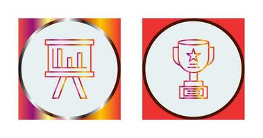 Board and Trophy Icon vector