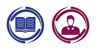 Book and Judge Icon vector