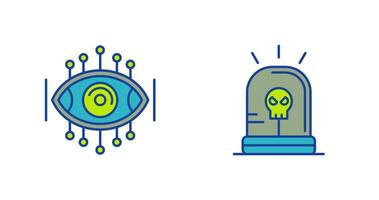 Spyware and Siren Icon vector