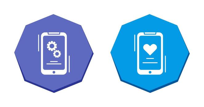 Setting and Favourite Icon vector