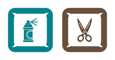 Spray and Scissors  Icon vector