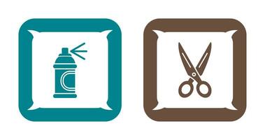 Spray and Scissors  Icon vector