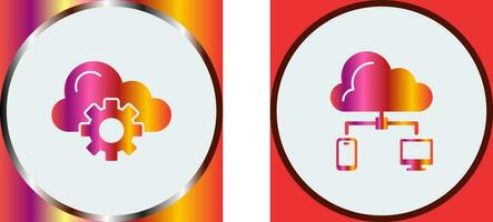 Cloud Computing and Cloud  Icon vector