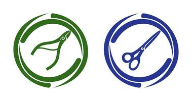 Nippers and Scissors Icon vector