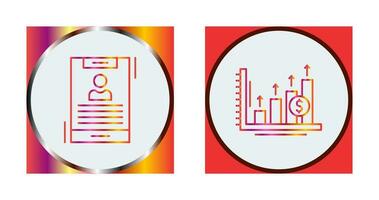 Smart Phone and Profit Icon vector