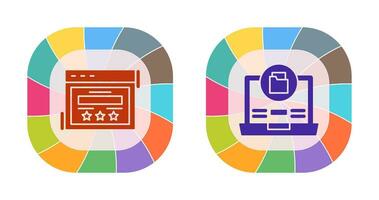 Rating and Data Storage Icon vector