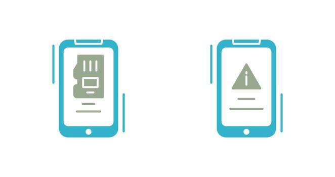 Memory and Error Icon vector