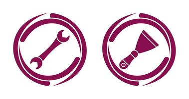 Spanner and Spatula Icon vector