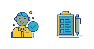 Hire and Check List Icon vector