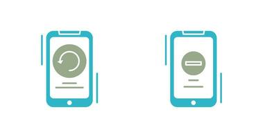 Restart and Remove Icon vector