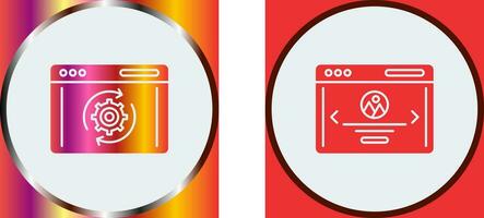 Recovery and Web Page Icon vector