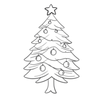 Weihnachtsbaum mit Schneeflocken png