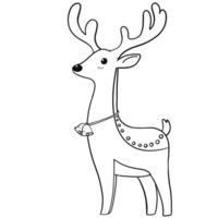 cute reindeer character png