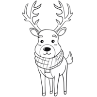 cute reindeer character png