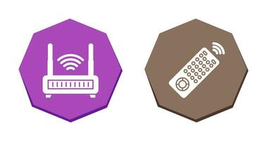 Remote and Antina Icon vector