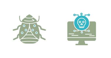 Bug and Virus Icon vector