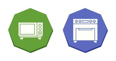 microondas y horno icono vector