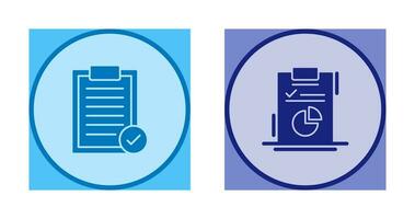 Selected and Diagram Icon vector
