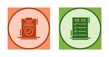Today to Done Check List and Checkmark Icon vector