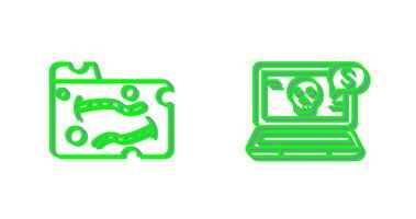 Worm and Online Fraud Icon vector