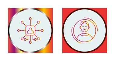 Networking and User Icon vector