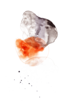 abstrakt Aquarell Element isoliert png