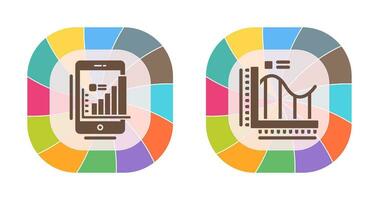 Mobile and Bar Chart Icon vector