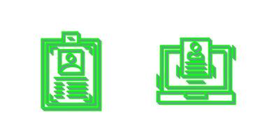 User and ID Card Icon vector