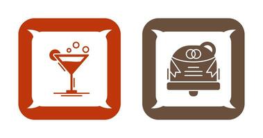 Coktail and Wedding Icon vector