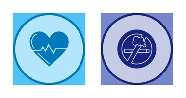 Health and No Smoking Icon vector