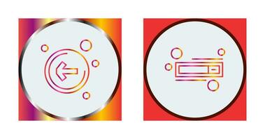 Left Arrow and Switch Icon vector