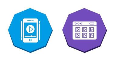 Smartphone and Online Course Icon vector