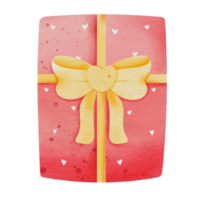 Gift box watercolor style png